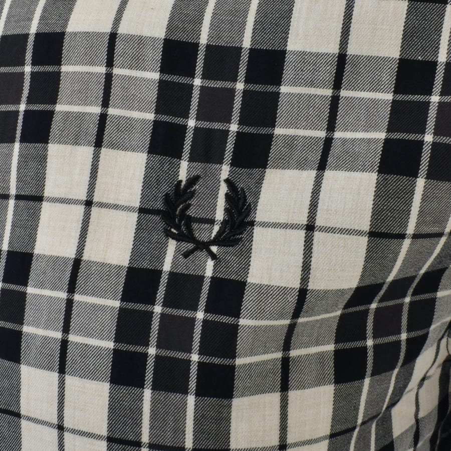 Fred Perry Long Sleeved Twill Shirt Beige | Mainline